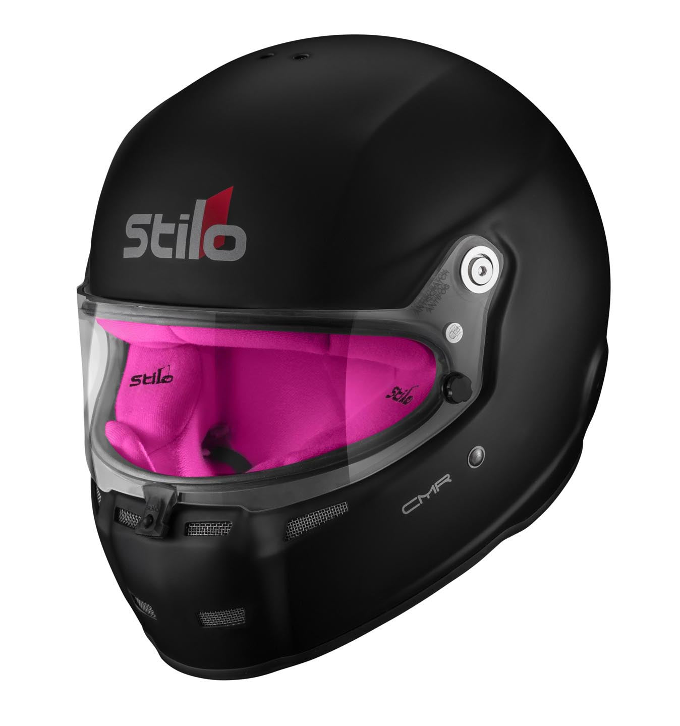 STILO AA0719AH2P56PNK Karting helmet ST5 CMR, Snell CMR2016, matt black/pink inner, size 56 Photo-4