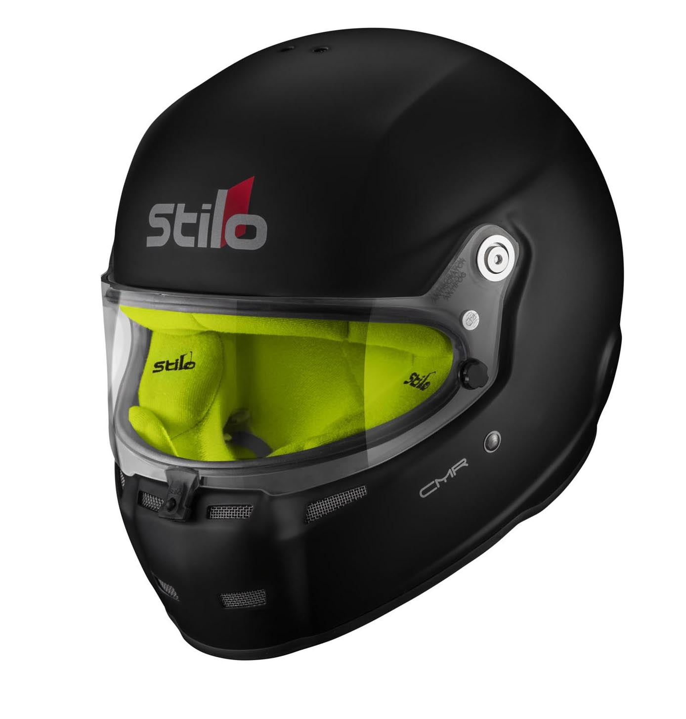 STILO AA0719AH2P56YEL Karting helmet ST5 CMR, Snell CMR2016, matt black/yellow inner, size 56 Photo-4