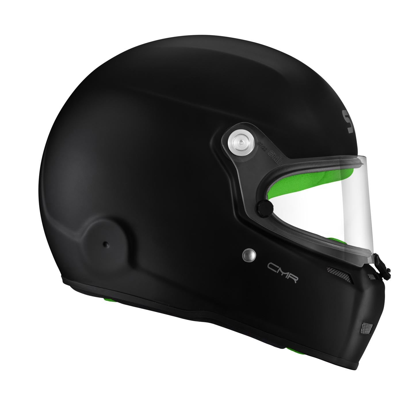 STILO AA0719AH2P54GRE Karting helmet ST5 CMR, Snell CMR2016, matt black/green inner, size 54 Photo-6