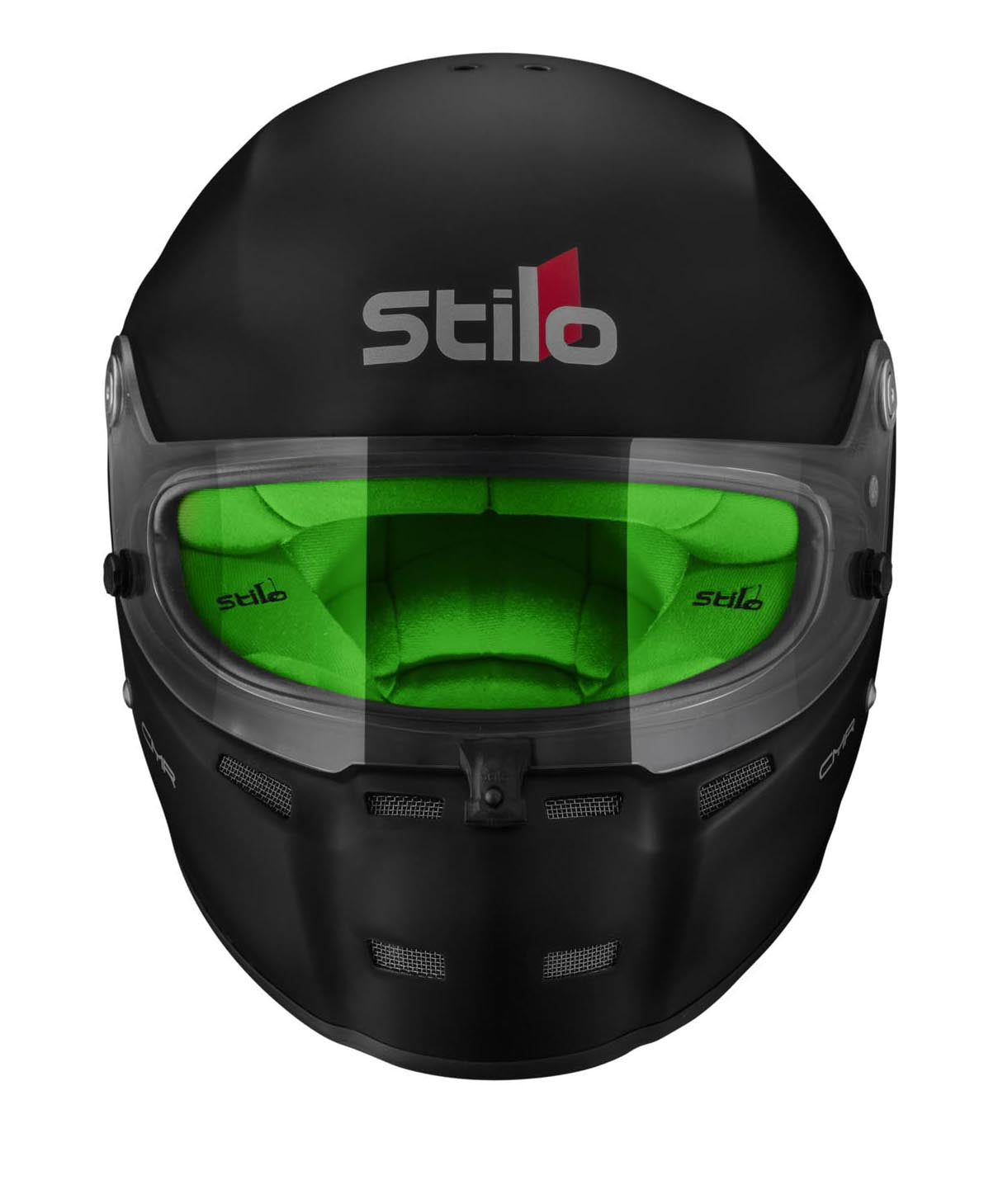 STILO AA0719AH2P59GRE Karting helmet ST5 CMR, Snell CMR2016, matt black/green inner, size 59 Photo-0