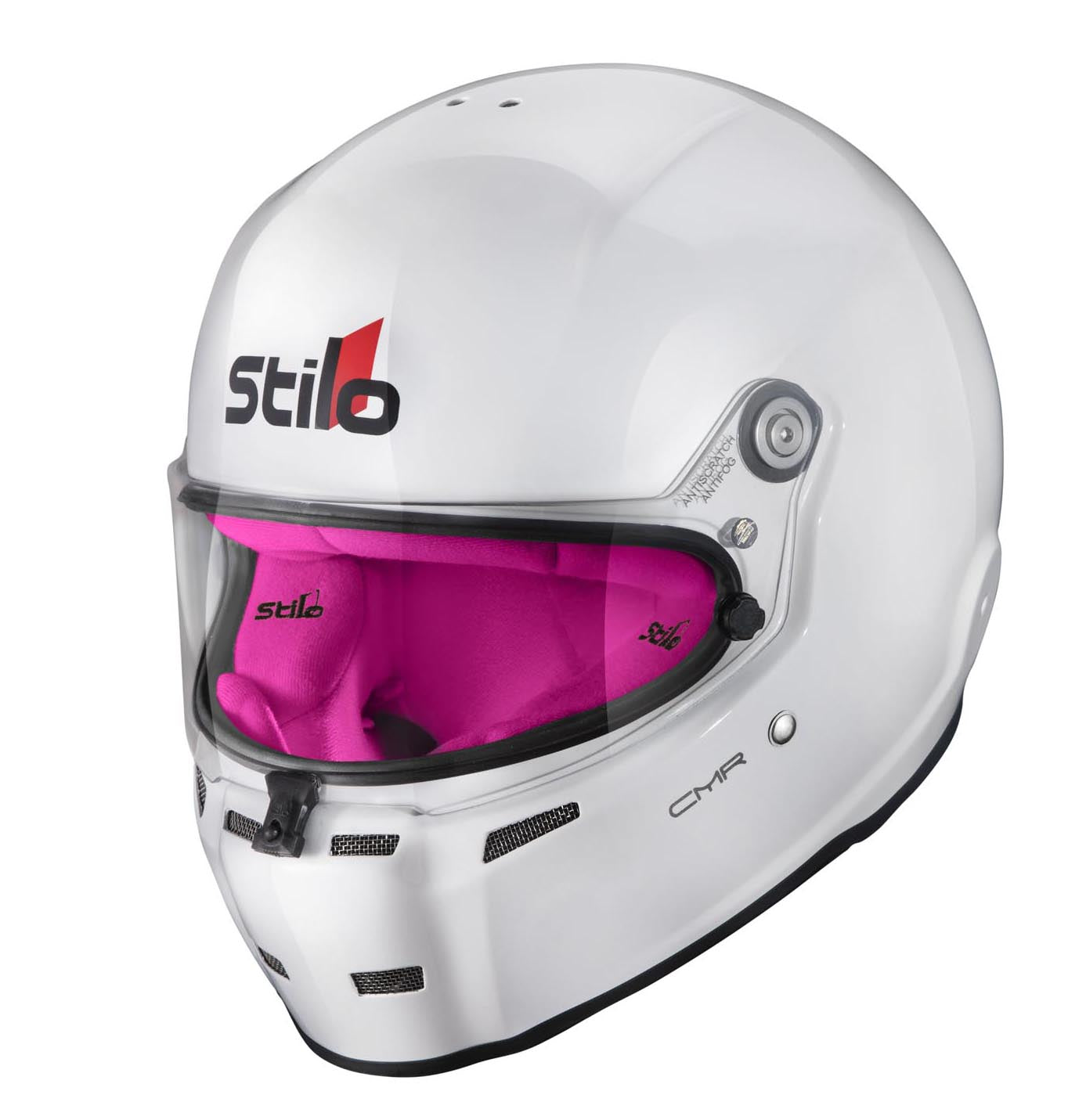 STILO AA0721AH2P59PNK Karting helmet ST5 CMR, Snell CMR2016, white/pink inner, size 59 Photo-4
