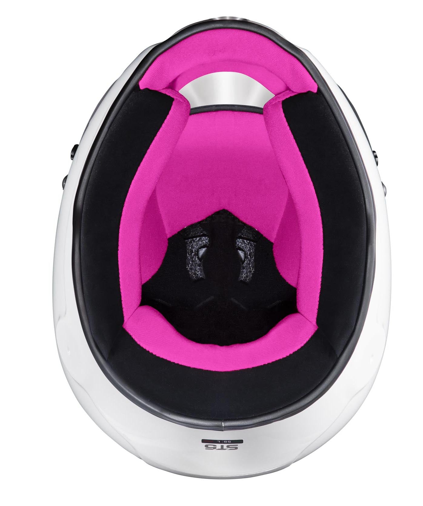 STILO AA0721AH2P54PNK Karting helmet ST5 CMR, Snell CMR2016, white/pink inner, size 54 Photo-5