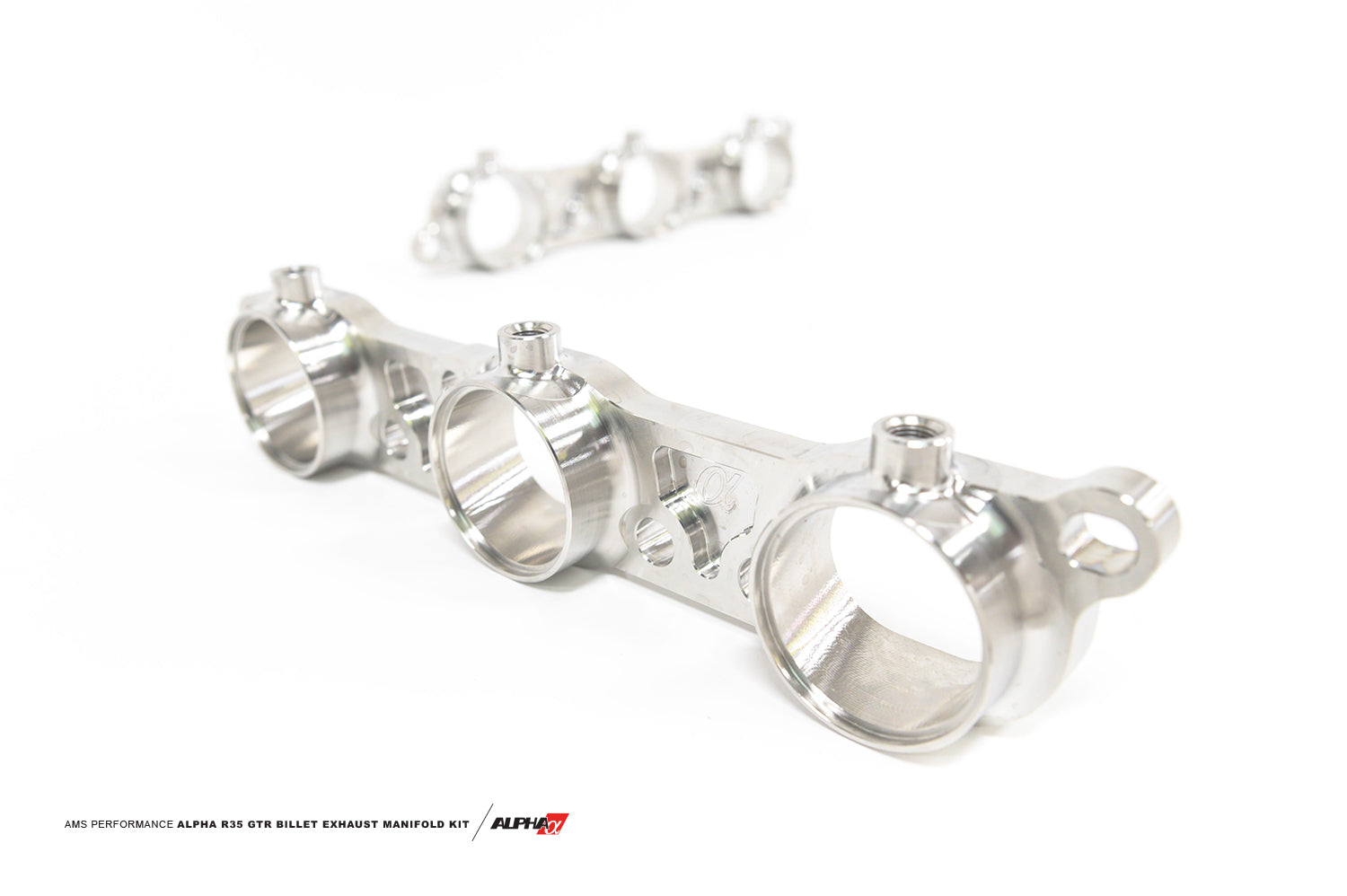 AMS ALP.07.14.0015-1 Billet Exhaust Manifold Flange Kit for NISSAN GT-R (R35) Photo-0