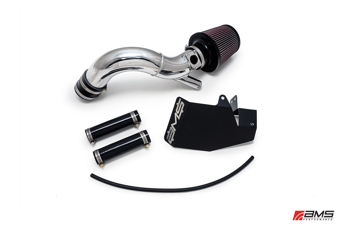 AMS AMS.04.08.0002-1 Performance intake pipe with Maf housing / with breather bungs MITSUBISHI LANCER EVO X (polished) Photo-0