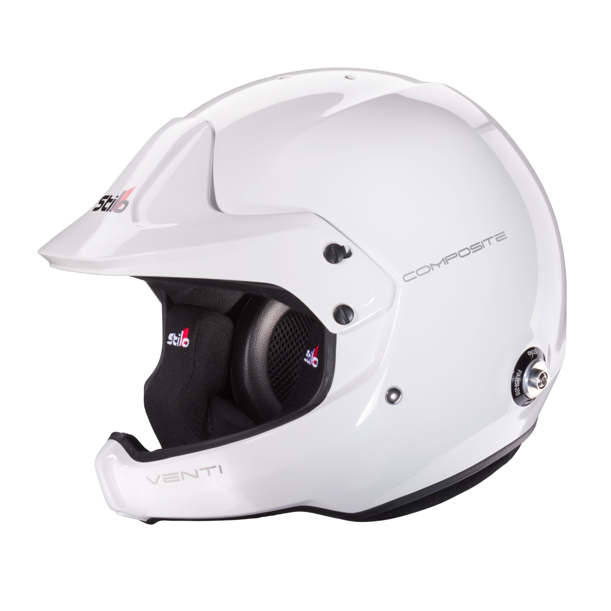 STILO AA0220BG2T550101 Venti WRC DES Composite Rally Racing helmet, FIA/SNELL 2020, white, size 55 Photo-4