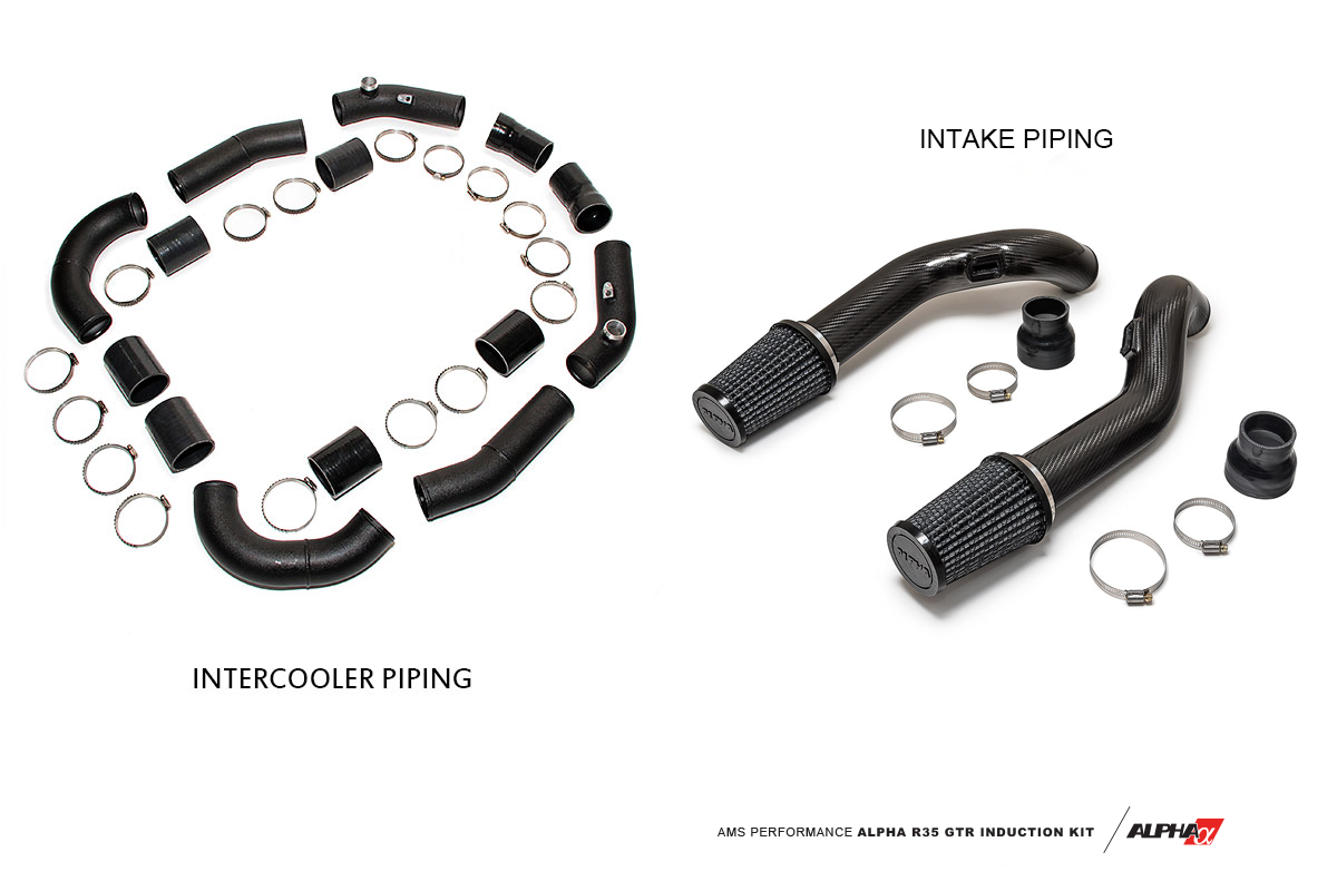 AMS ALP.07.09.0003-6 Induction kit NISSAN R35 GT-R (for Alpha IC, Alpha intake manifold, Alpha throttle bodies) Photo-0
