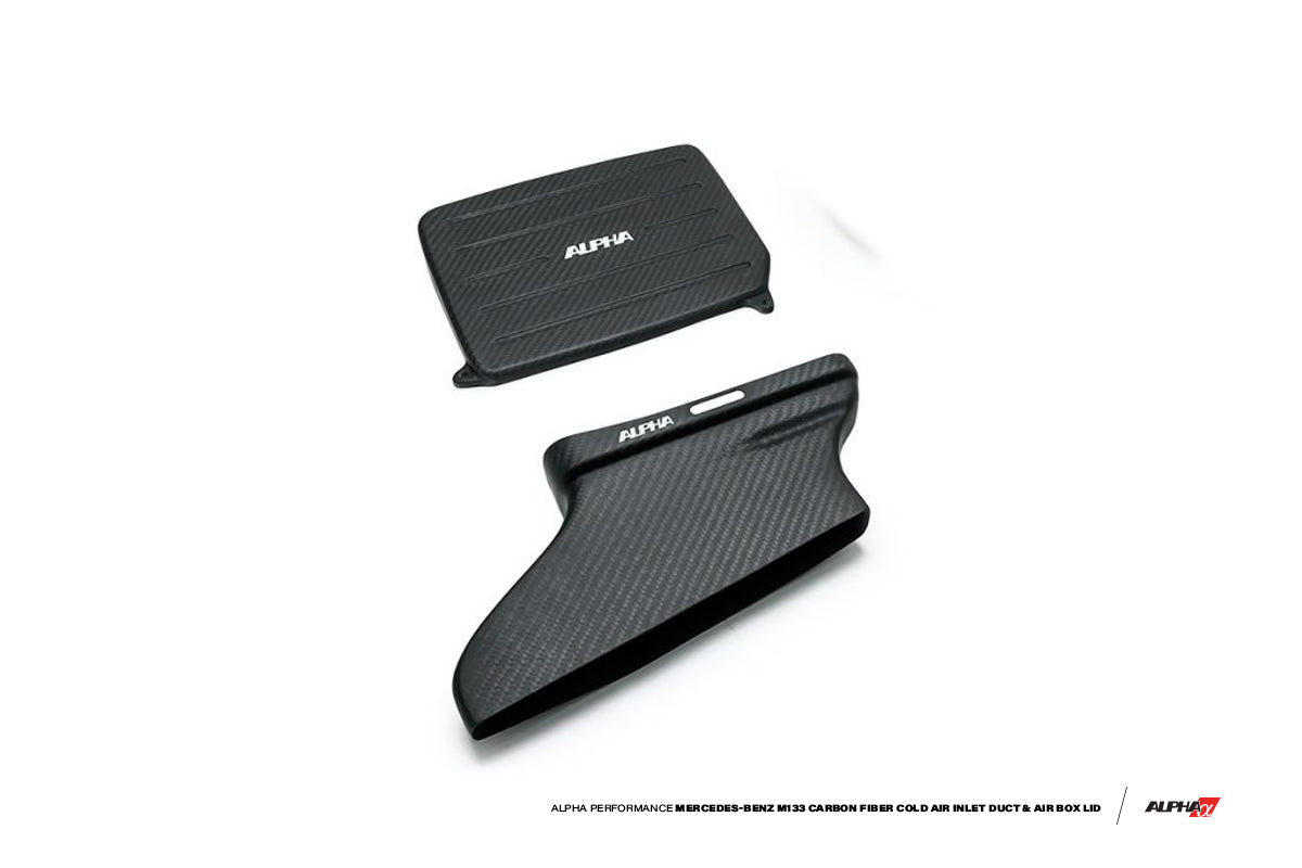 AMS ALP.19.08.0003-1 Carbon Fiber Cold Air Inlet Duct & Air Box Lid MERCEDES-Benz 2.0L M133 AMG Photo-0