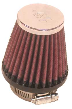 K&N RC-1090 Universal Clamp-On Air Filter 1-7/8"FLG, 3"B, 2"T, 3"H Photo-0