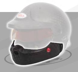 BELL 2081824 Full chin bar kit for HP10/HP10 RALLY helmet, glossy carbon Photo-0