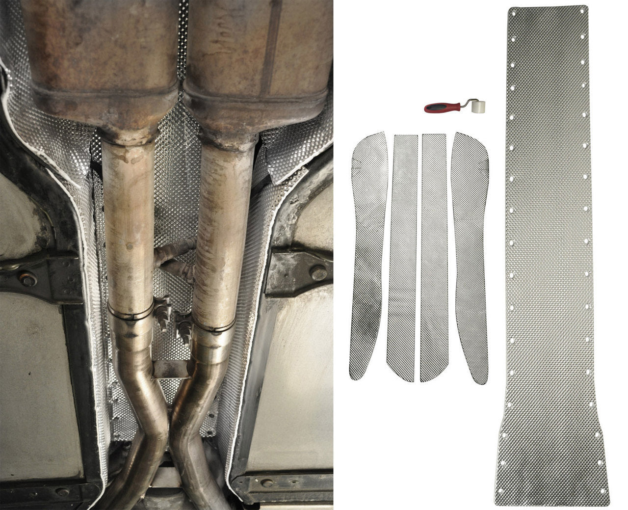 DEI 050532 Transmission Tunnel Shield CORVETTE C6 Transmission Tunnel Plate & Side Thermal Shield Complete Kit Photo-0