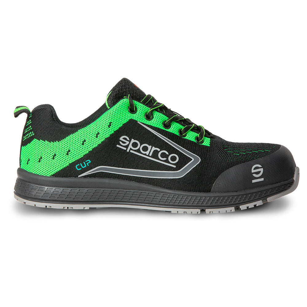 SPARCO 0752643NRVF Mechanic shoes CUP, black/green, size 43 Photo-0