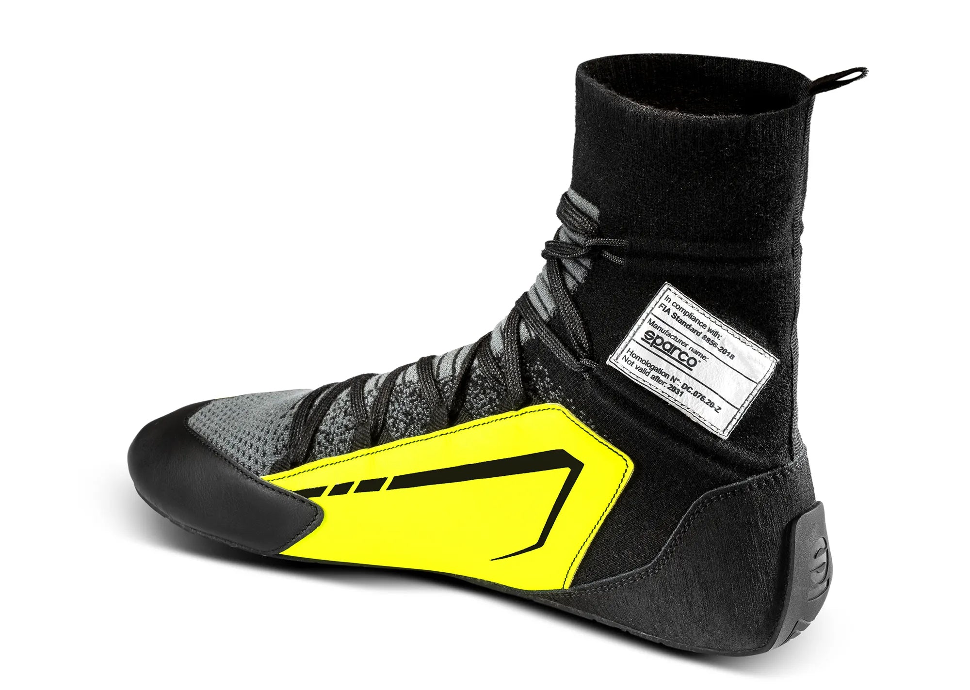 SPARCO 00127845NRGF X-LIGHT+ Racing shoes, FIA 8856-2018, black/yellow, size 45 Photo-1