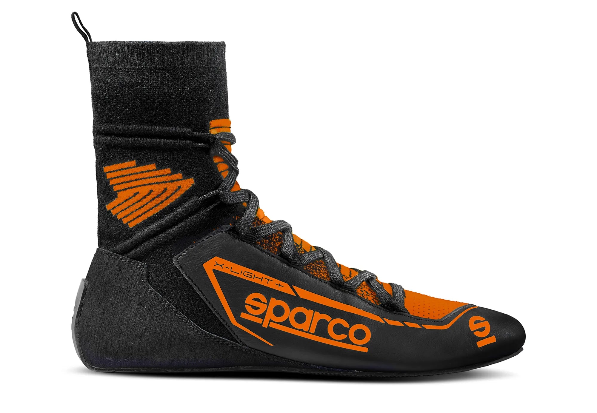 SPARCO 00127842NRAF X-LIGHT+ Racing shoes, FIA 8856-2018, black/orange, size 42 Photo-0