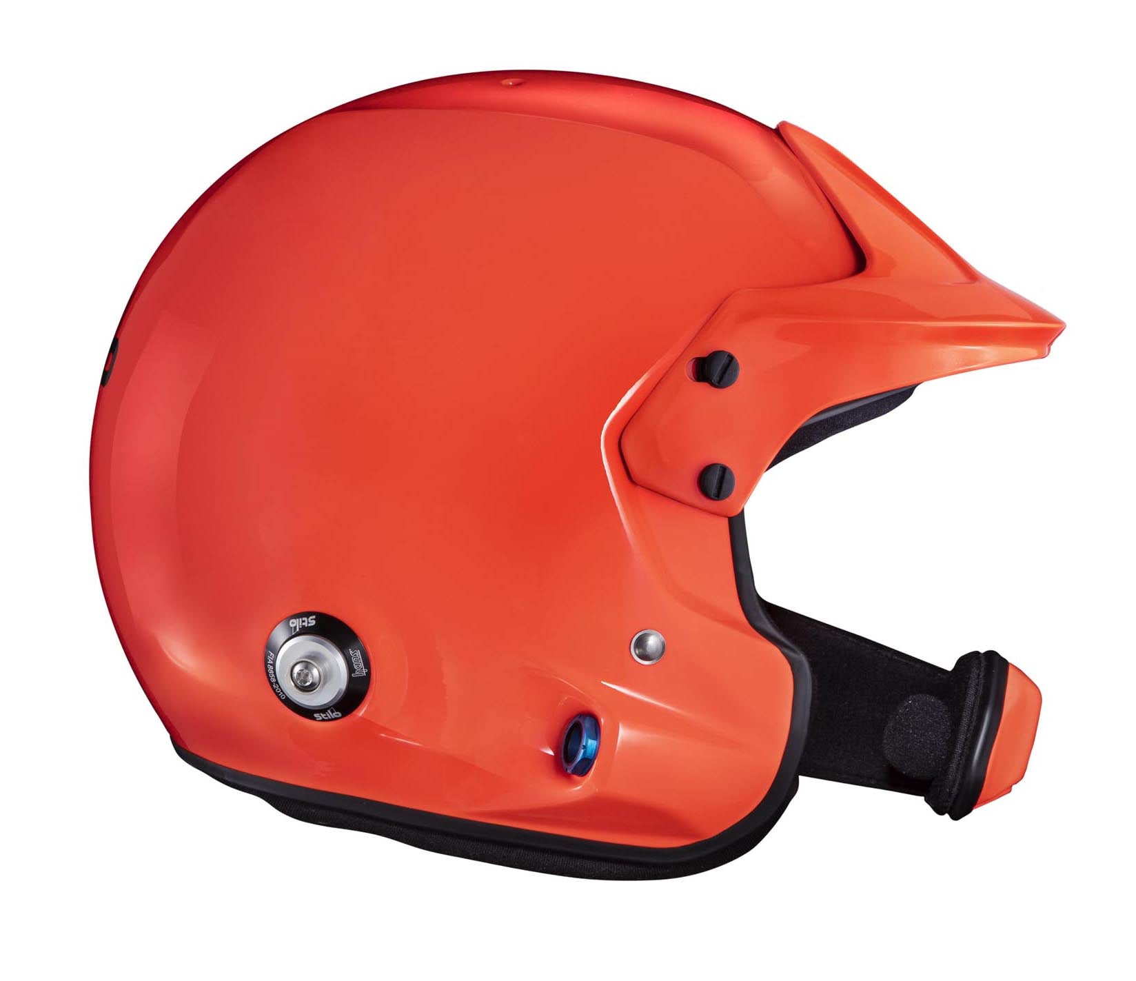 STILO DA0220BF2T58 VENTI WRC Offshore helmet, no HANS clips, FIA/SNELL 2020, orange, size 58 Photo-3
