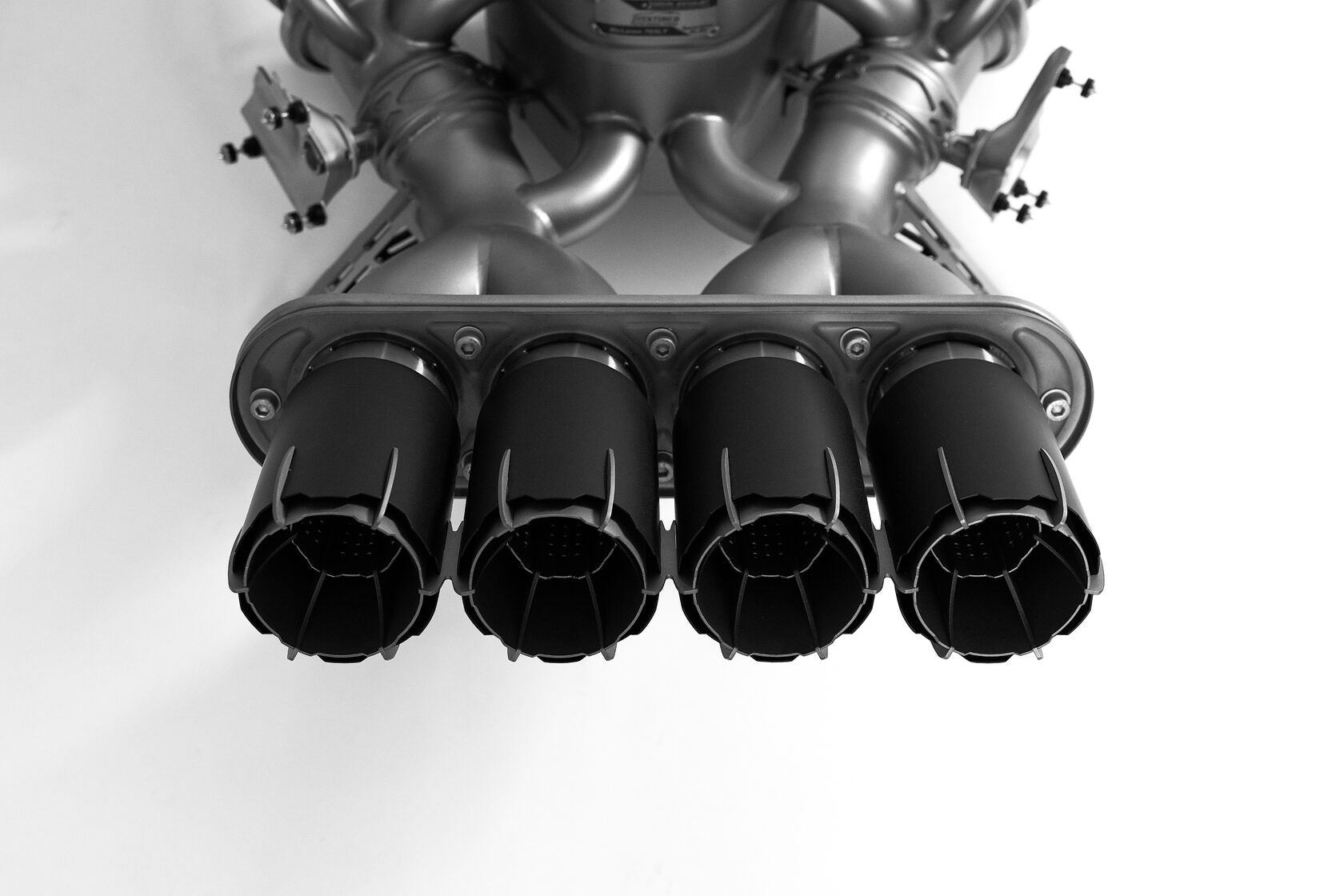 DEIKIN 10-McLaren.765LT-ES-Ti-06 Exhaust system Titan for McLaren 765LT включая даунпайп с thermal insulation HeatShield Black Ceramic Photo-19 