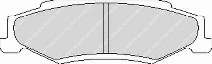 FERODO FCP1563H Rear Brake Pads DS2500 for CHEVROLET Corvette Z06 (C6) Photo-0