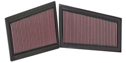 K&N 33-2940 Replacement Air Filter MERCEDES-Benz C280/320 3.0L V6 CDi (2 PER BOX) Photo-0