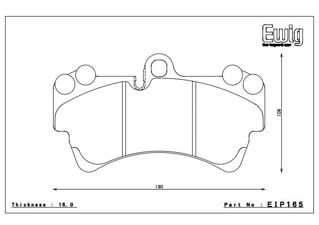ENDLESS EIP165ME20 Front brake pads AUDI Q7/PORSCHE CAYENNE/VW TOUAREG Photo-0