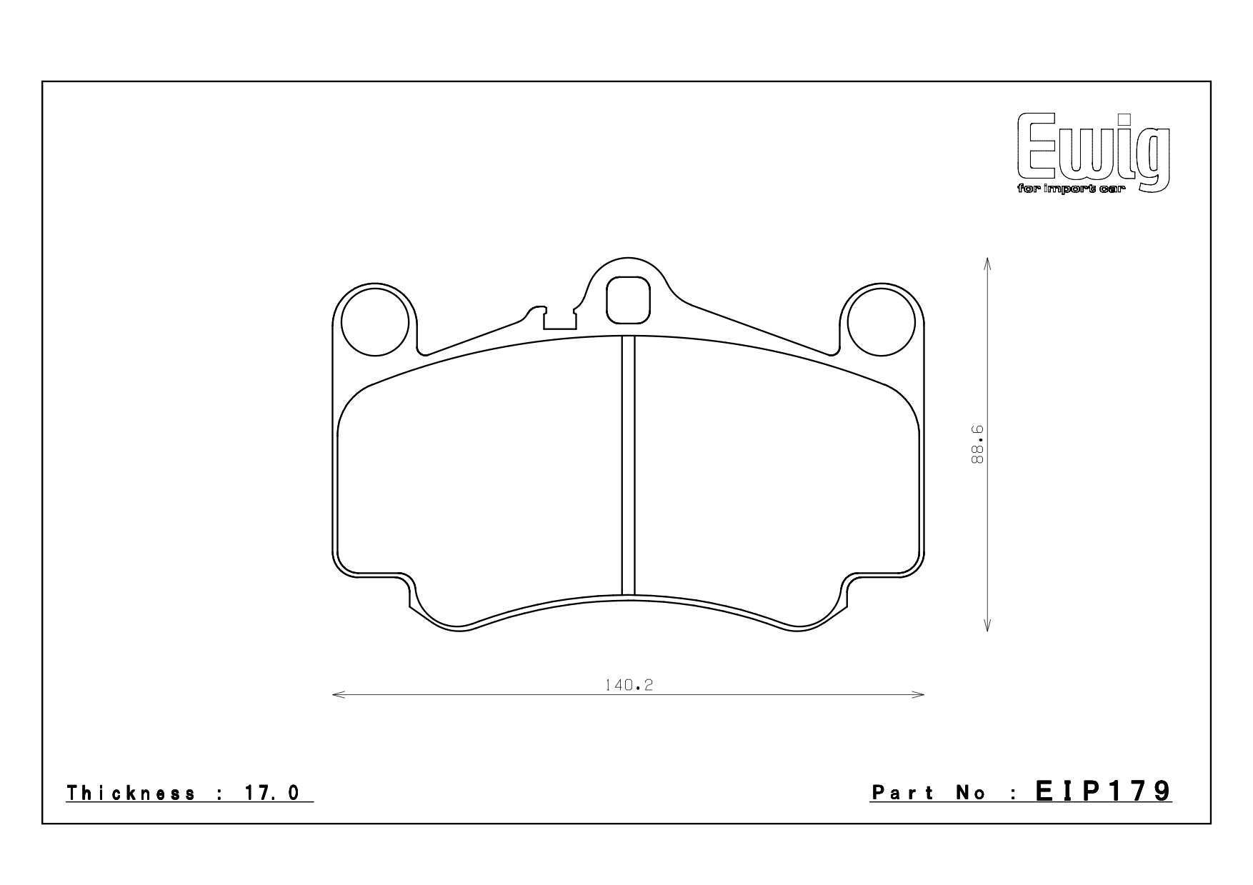 ENDLESS EIP179CCRg Front brake pads PORSCHE 911(997) 3.6 CARRERA S/4S Photo-0