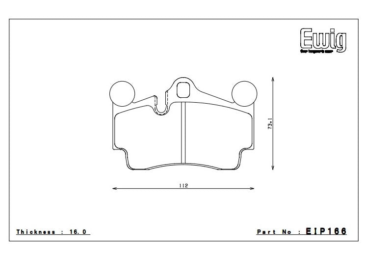 ENDLESS EIP166ME20 Rear brake pads AUDI Q7/PORSCHE CAYENNE/VW TOUAREG Photo-0