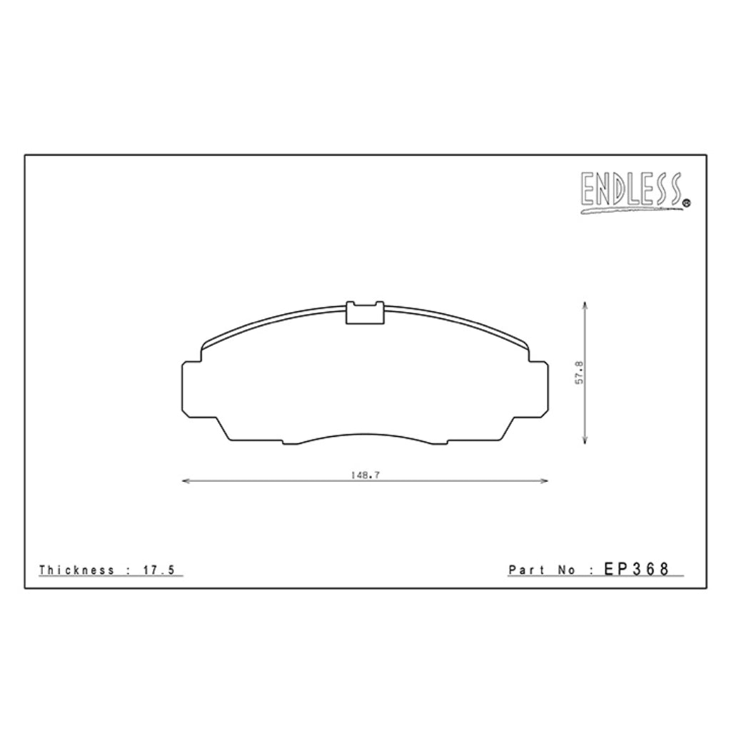 ENDLESS EP368MA45B Front brake pads HONDA ACCORD CL7/9 Photo-0