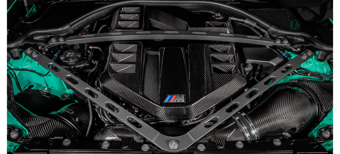 EVENTURI EVE-G8XM-CF-ENG Engine Cover (Carbon / Gloss Finish) for BMW M2 (G87) / M3 (G80) / M4 (G82) Photo-1