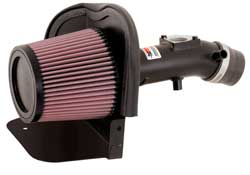 K&N 69-8612TFK Performance Air Intake System TYPHOON; TOYOTA YARIS, L4-1.5L, 2006-14, (FLAT BLACK) Photo-0