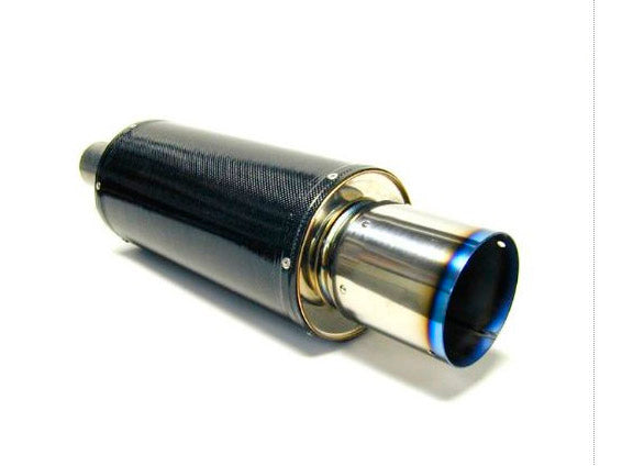 HKS 31012-BA001 rear muffler Carbon Ti 170 380mm, int 75mm Photo-0