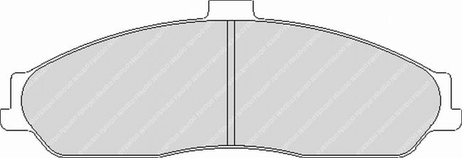 FERODO FCP1553H Front Brake Pads DS2500 for CHEVROLET Corvette Z06 (C6) Photo-0