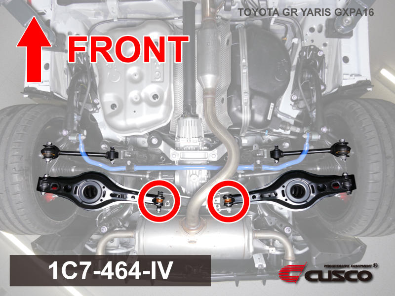 CUSCO 1C7 464 IV Rear suspension arm for TOYOTA GR Yaris (GXPA16) Photo-1