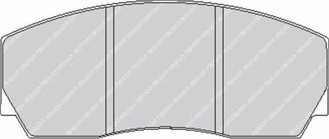 FERODO FRP212R Rear Brake Pads DS3000 for CHEVROLET Corvette (C6) Photo-0