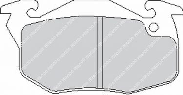 FERODO FCP393R Front Brake Pads DS3000 for PEUGEOT 306 / 309 / 405 Photo-0