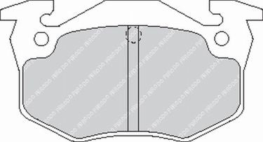 FERODO FCP558R Rear Brake Pads DS3000 for PEUGEOT 205 GTI / 306 GTI Photo-0