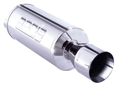 BORLA 40058 Rock-It - 2.25" Inlet Pipe - Single 4.5" Round Tip - Boomer Muffler Photo-0