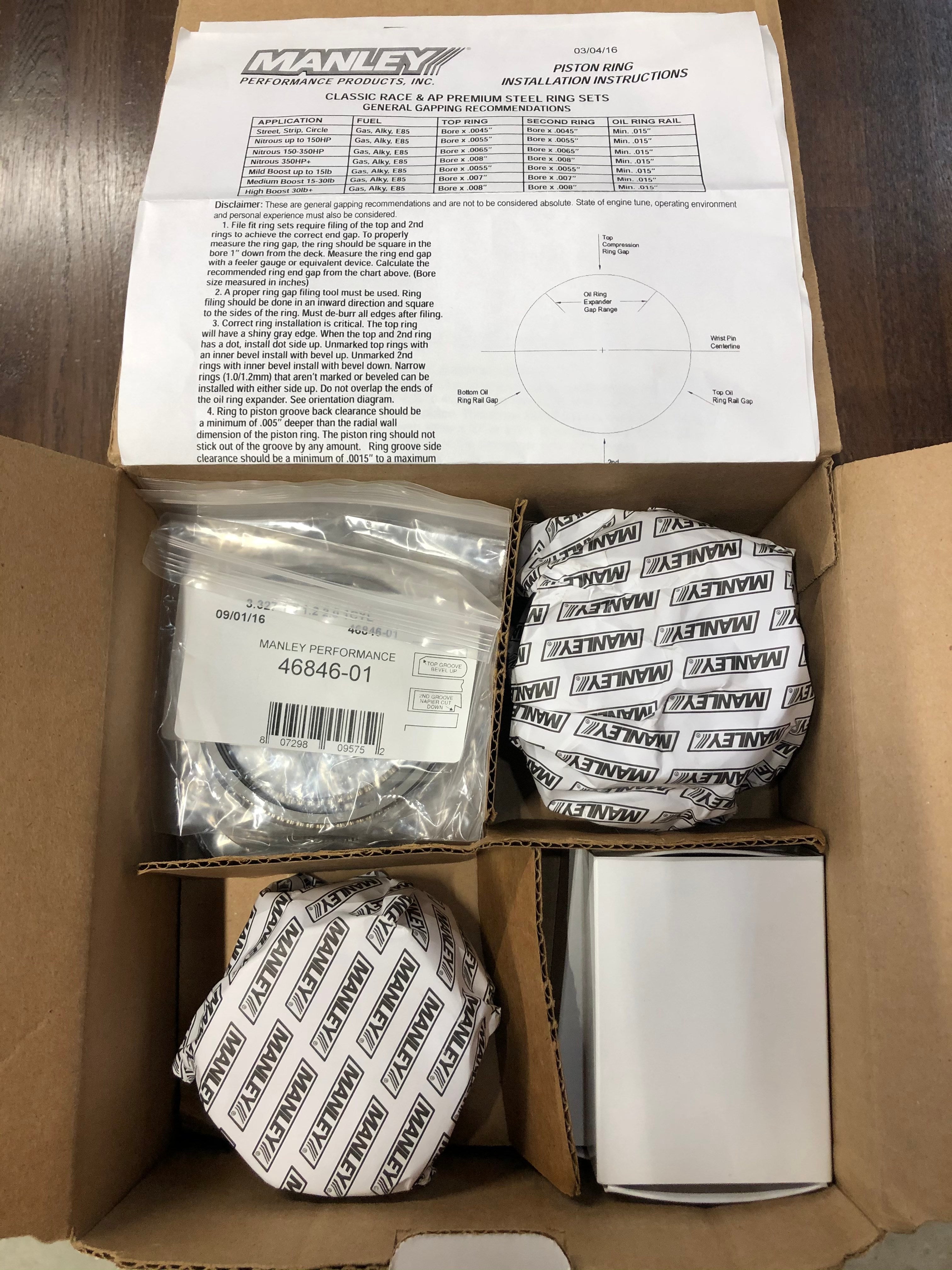 MANLEY 640000CE-10 PIST-AUDI/LAMBO 5.2L -6.5cc E/ Photo-1