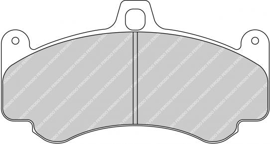 FERODO FRP3096W Front Brake Pads DS1.11 for PORSCHE 911 GT3 CUP (997) Photo-0