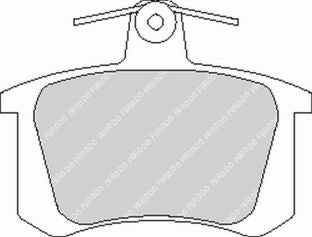 FERODO FCP596H Rear Brake Pads DS2500 for AUDI 100 / ALFA ROMEO 164 Photo-0