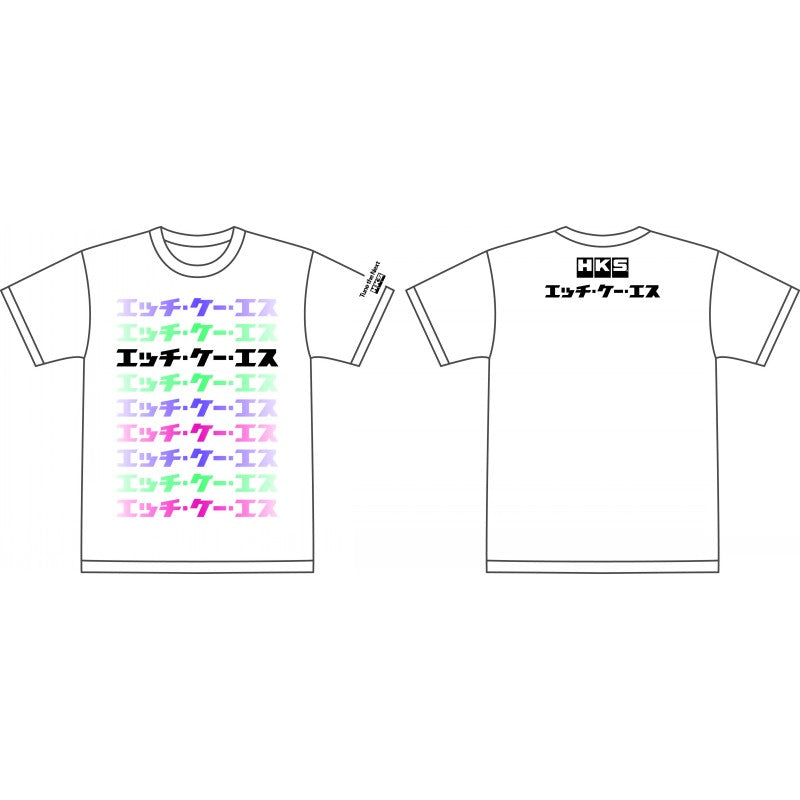 HKS 51007-AK659 T-Shirt KATAKANA White, Size L Photo-0