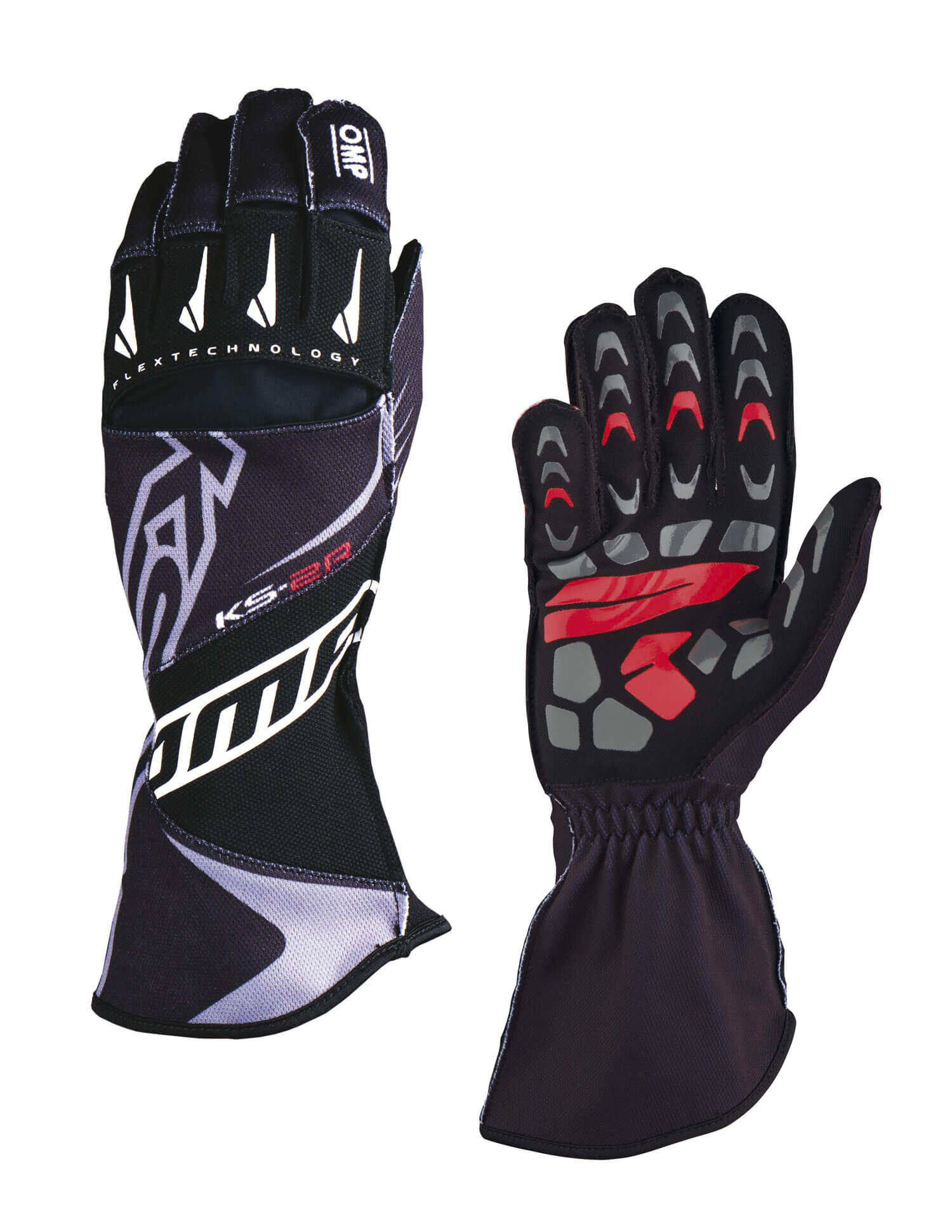 OMP KB0-2749-A01-071-XL Karting Gloves KS-2R MY2022, Black, Size XL Photo-0