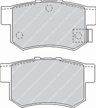 FERODO FCP956R Rear Brake Pads DS3000 for HONDA Civic 7 Type-R Photo-0