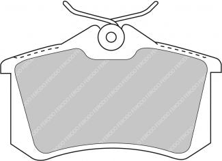 FERODO FDS1083 Rear Brake Pads DS Performance for AUDI A3 (8P) / A4 (B5) / A6 (C5) / VW Golf (Mk6) Photo-0