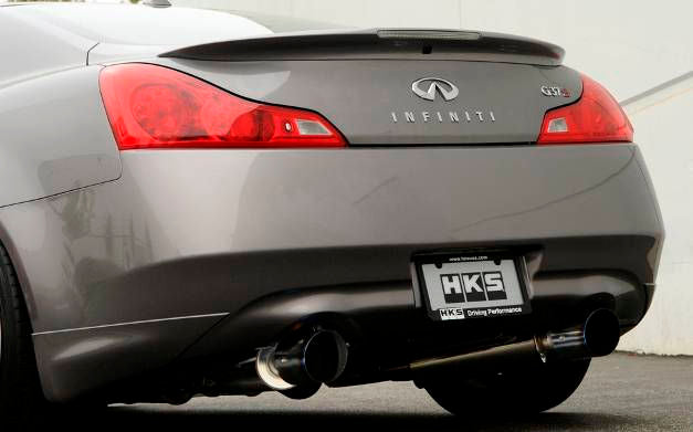 HKS 32009-BN003 USDM Hi-Power Full Dual TiTip Muffler INFINITI G37 (V36) Photo-4