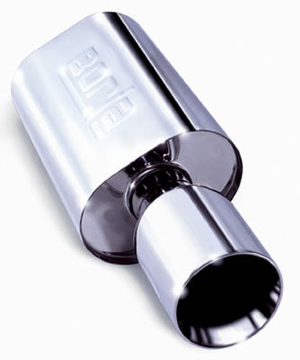BORLA 40061 Wailtail - 2.25" Inlet Pipe - Single 5" Round Tip - Boomer Muffler Photo-0