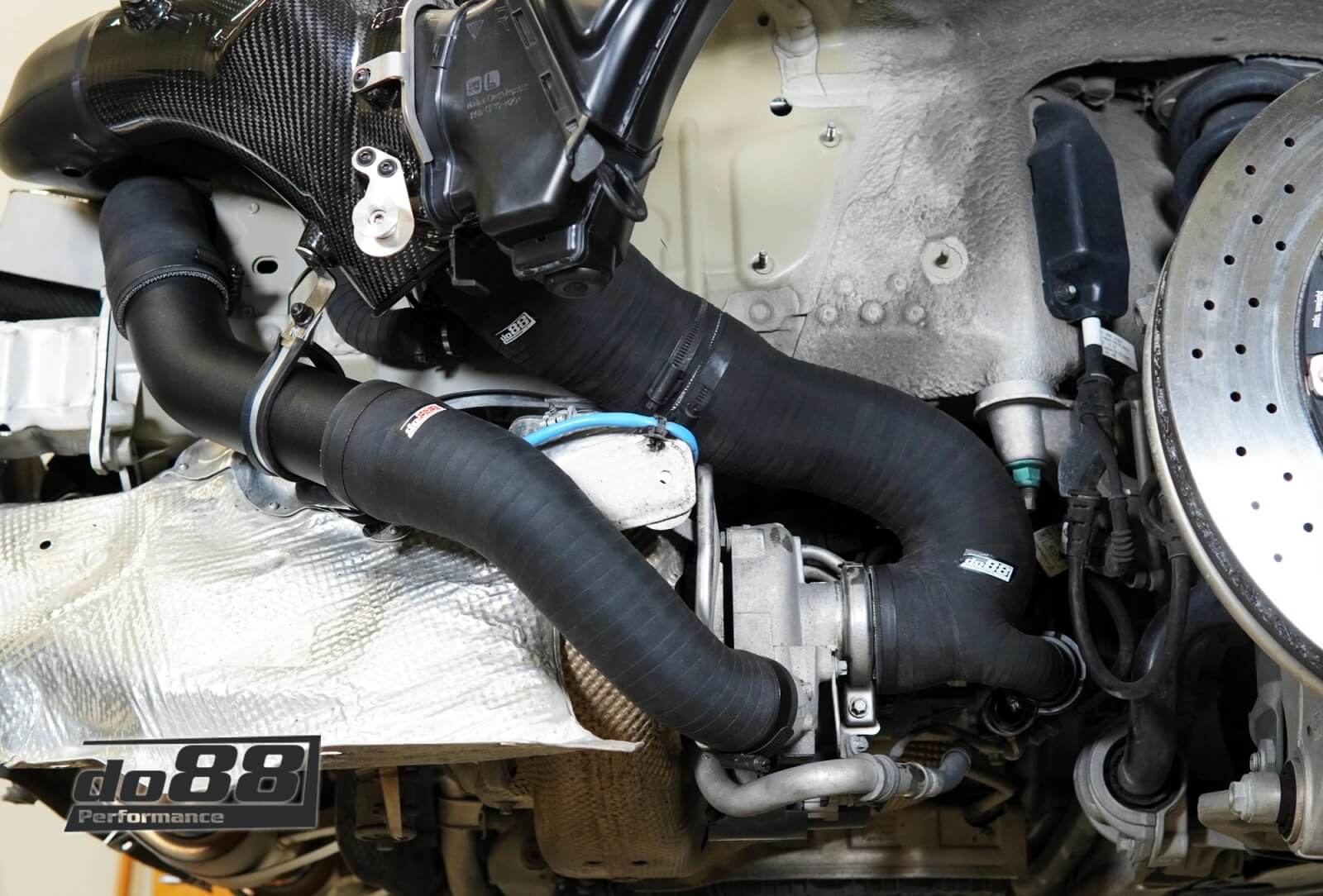 DO88 LF-210-ST-80-212 Induction System, 80mm outl, with Turbo Inlet Hoses for PORSCHE 911 Turbo / Turbo S (992) 2019 Photo-7