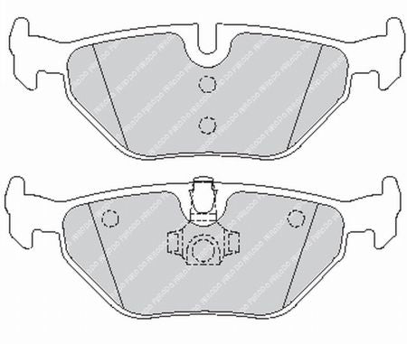 FERODO FCP1301H DS2500 Brake pads rear for BMW E46 318/320/323/325/328 / E39 530/540 / E85/E86 Z4 Photo-0