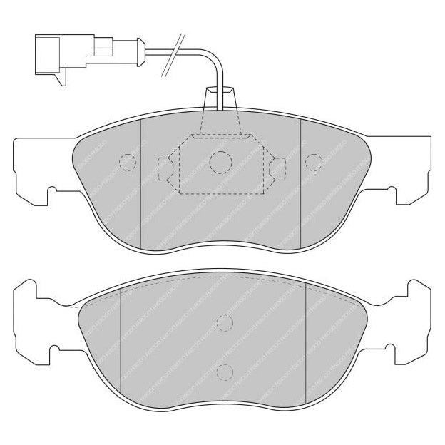 FERODO FDS1056 Front Brake Pads DS Performance for FIAT Brava (182) / Marea (185) Photo-0