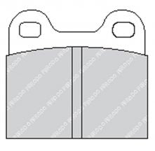 FERODO FCP3H Rear Brake Pads DS2500 for PORSCHE 904 2.0 Carrera GTS Photo-0