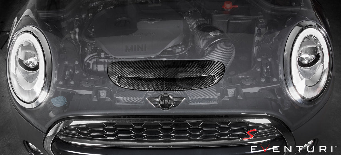 EVENTURI EVE-F56-LCI-PL-INT Intake system MINI COOPER S/JCW Facelift (plastic with carbon scoop) Photo-2