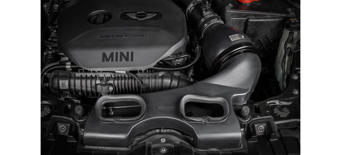 EVENTURI EVE-F56-LCI-PL-INT Plastic Intake with Carbon Scoop for MINI Cooper S/JCW Facelift Photo-1