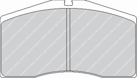 FERODO FRP3042R Front Brake Pads DS3000 for PORSCHE 911 GT2 (993) Photo-0
